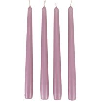 Velas cônicas Velas Wenzel lilás 250/23mm 12pcs