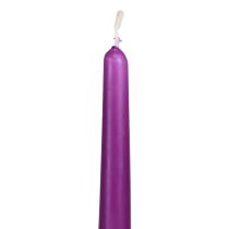 Velas cônicas Velas Wenzel roxas 250/23mm 12pcs