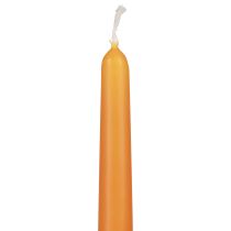 Itens Velas cônicas, velas em bastão, velas Wenzel, laranja, 250/23 mm, 12 peças