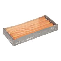 Itens Velas cônicas, velas em bastão, velas Wenzel, laranja, 250/23 mm, 12 peças