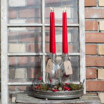 Itens Velas cônicas 250/23 rubi (12 unidades)