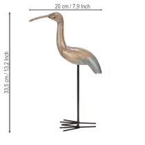 Itens Figura decorativa de pássaro para arranjos sazonais, 34 cm