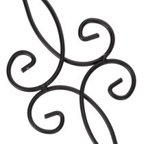 Itens Estaca de jardim com design ornamentado, formato decorativo e elegante bola de metal, 90 cm, 2 peças