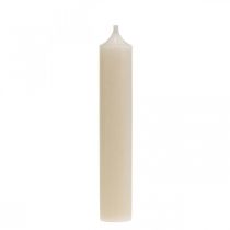 Vela cônica branca decoração de vela creme 120mm / Ø21mm 6pcs