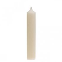 Itens Vela cônica branca decoração de vela creme 120mm / Ø21mm 6pcs