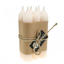 Itens Vela Stick vela creme branca decoração 120mm/Ø21mm 6 un