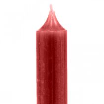 Itens Vela cônica vermelha velas de cor sólida vermelho rubi 180mm/Ø21mm 6pcs