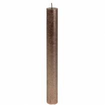 Itens Velas cônicas de cor sólida cobre metálico 34 mm × 240 mm 4 unidades