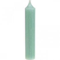 Itens Velas curtas Velas Verde Jade para laço Ø21/110mm 6pcs