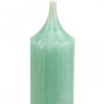 Itens Velas curtas Velas Verde Jade para laço Ø21/110mm 6pcs