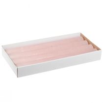 Itens Velas sólidas rosa em bastão rosa claro 34x300mm 4 un