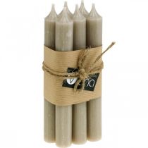 Itens Velas stick velas castanhas decoração outono Ø21/170mm 6 un
