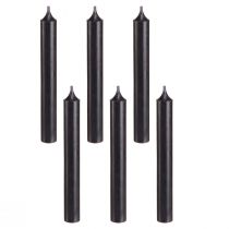 Itens Velas cônicas velas pretas decoração Ø21mm 170mm 6 un