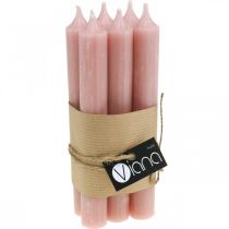 Itens Velas cônicas rosa, estilo boho, Ø21/170mm, 6 peças