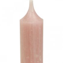 Velas de haste, curtas, velas rosa para laço decorativo Ø21/110mm 6pcs