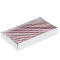 Itens Velas cônicas cor sólida rosa velho 34 mm x 240 mm 4 unidades