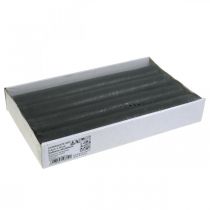 Itens Velas cônicas velas antracite cor sólida 34×240mm 4 un