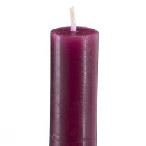 Itens Velas cônicas de cor sólida, bordô, 22×240mm, 12 unidades