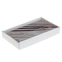 Itens Velas cônicas de cor sólida, bordô, 34 mm x 300 mm, conjunto de 4 peças