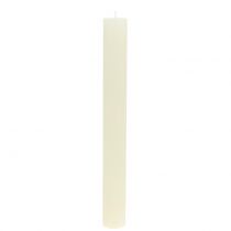 Itens Velas cônicas cor sólida creme 34mm x 300mm 4 un