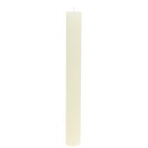 Itens Velas cônicas creme de cor sólida 34 mm x 300 mm 4 unidades