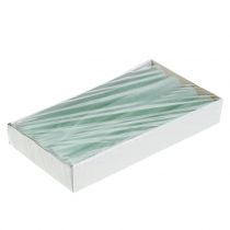 Itens Velas cônicas sólidas coloridas verde claro 34 mm x 240 mm 4 unidades