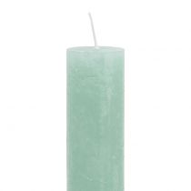 Itens Velas coloridas através de verde claro 34mm x 300mm 4uds