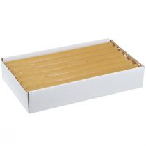 Itens Velas cônicas velas cor sólida mel 21×240mm 12 un