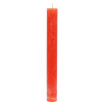 Itens Velas coloridas a laranja 34mm x 300mm 4uds