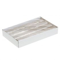 Itens Velas cônicas cor sólida champanhe 34mm x 240mm 4 un