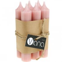Itens Velas cônicas velas curtas rosa para laço decorativo Ø21/110mm 6 un