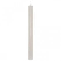 Itens Velas cônicas de cor sólida cinza claro 21 × 240 mm 12 unidades