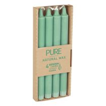 Itens Velas Cônicas PURA Velas Wenzel Verde Esmeralda 250/23mm 4pcs