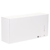 Itens Castiçal cilíndrico moderno de vidro com 45 cm