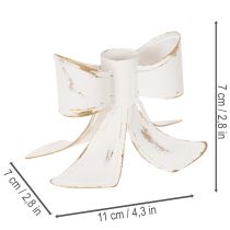 Itens Castiçal vintage em forma de laço, 12 cm