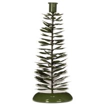 Itens Castiçal em forma de árvore de Natal, decoração em metal verde, 28 cm