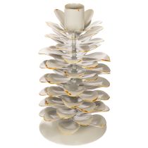 Itens Castiçal em formato de pinha para velas finas, 17 cm