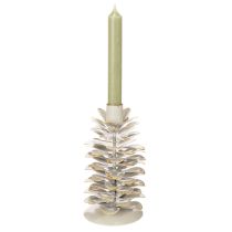 Itens Castiçal em formato de pinha para velas finas, 17 cm