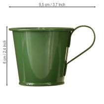 Itens Porta-velas cônico porta-velas verde escuro H6cm 6 peças