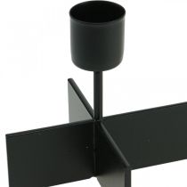 Itens Castiçal preto, grinalda do advento castiçal 40cm Alt.8cm