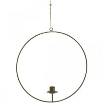 Anel decorativo para pendurar Castiçal Loop Castanho Ø30cm