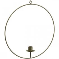 Anel decorativo para pendurar Castiçal Loop Castanho Ø30cm