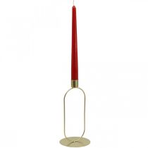 Castiçal Castiçal Oval Dourado Ø10cm A21cm