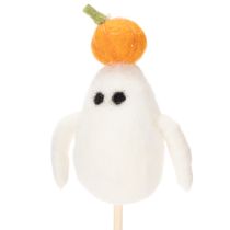 Itens Fantasmas em palitos de madeira, decoração de Halloween, 54 cm, 8 peças
