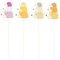 Itens Estacas decorativas para jardim - Família de ouriços coloridos - 34 cm, 12 peças