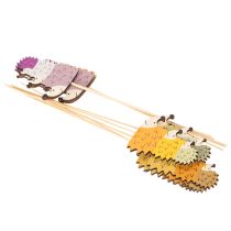 Itens Estacas decorativas para jardim - Família de ouriços coloridos - 34 cm, 12 peças