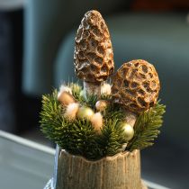 Itens Cogumelo morel artificial decorativo para vasos de plantas e mesas, 13 cm, 2 peças