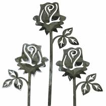 Pino de metal rosa prata cinza, metal lavado branco 20cm × 8cm 12pcs