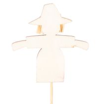 Itens Decorações de espantalho de madeira, cores sortidas, 30 cm, 12 peças