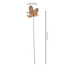 Itens Decoração de pinha em metal, com motivo de pinha, 96 cm